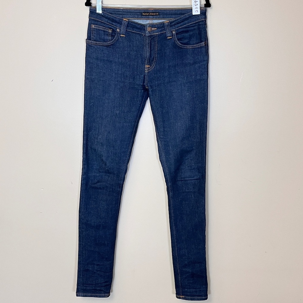 Nudie Skinny Lin Tight Stretch Jeans - Men's Size 30*34 - Blue